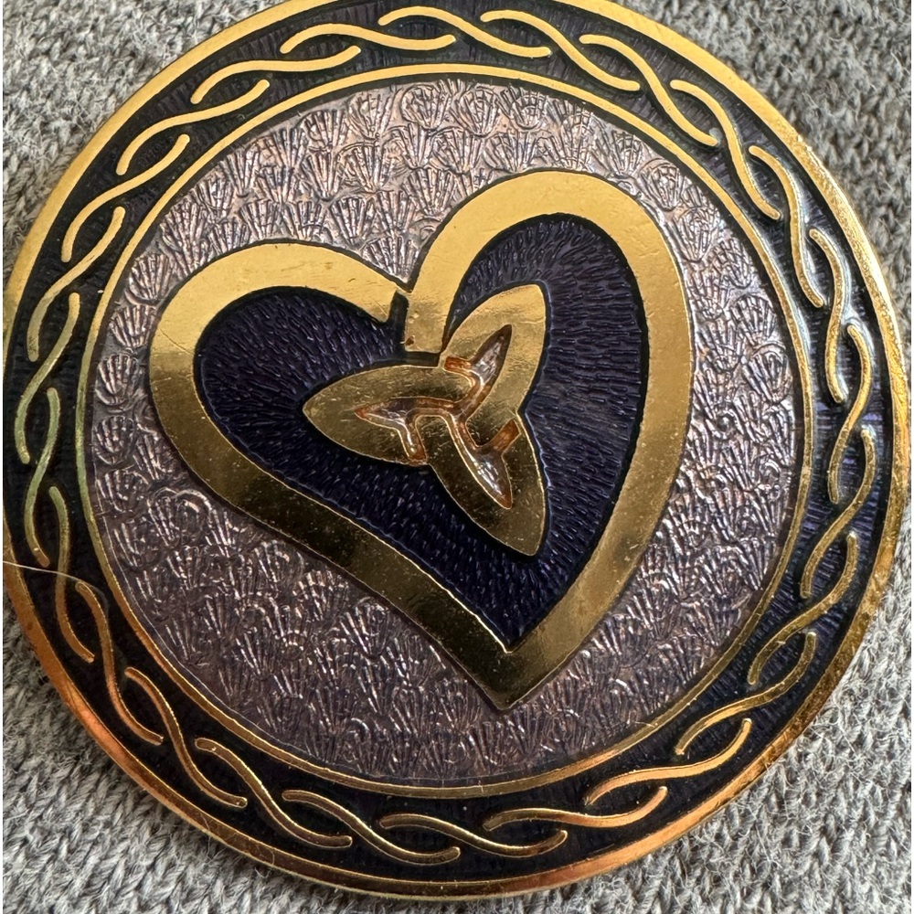 Vintage enamel Celtic pin by Sea Gems